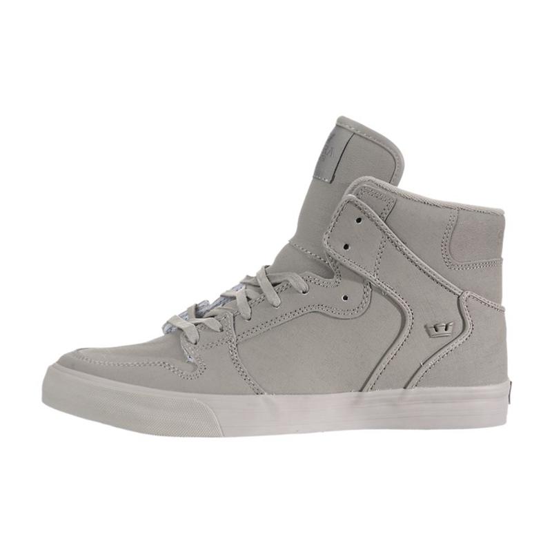 Buty Supra VAIDER - Sneakersy Wysokie Męskie - Szare (IAYG-57326)